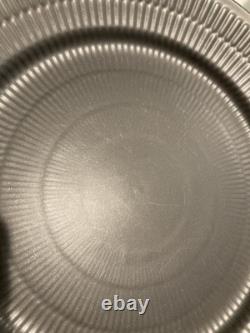 Royal Copenhagen Black Fluted 27cm Dinner Plates Rare Discontinued