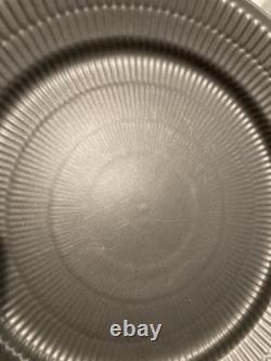Royal Copenhagen Black Fluted 27cm Dinner Plates Rare Discontinued