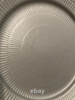 Royal Copenhagen Black Fluted 27cm Dinner Plates Rare Discontinued