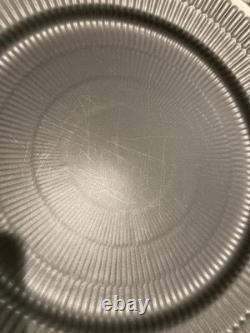 Royal Copenhagen Black Fluted 27cm Dinner Plates Rare Discontinued