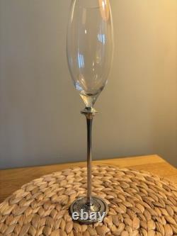 Royal Selangor Hand Finished Domaine Collection Pewter Champagne Flutes Set of 2