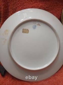 Royal Vennia Hand Painted Porcelain Plate Signed set of two
