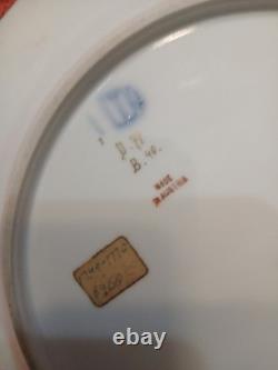 Royal Vennia Hand Painted Porcelain Plate Signed set of two