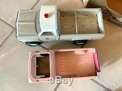 SET OF TWO RARE 1961 Collectible Chevron Tonka Truck and'60s Ford Nylint Truck