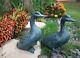 Spi Home Large Verdi Green Aluminum Two Lover Pond Ducks Garden Figurine Set