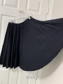 ST. JOHN COLLECTION Two Piece Suit Sz 14 Zip Front Knit Blazer Flared Skirt