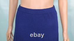 ST. JOHN Collection Knits Royal Blue Jacket & Skirt Suit Size L 12 10 14 Buttons
