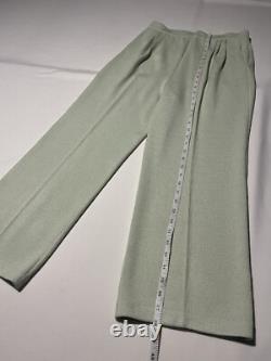 ST JOHN Collection Santana Knit Pantsuit Set Mint Green NWT Jacket 10 Pants 8