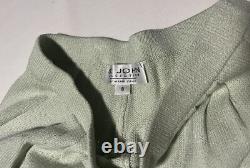 ST JOHN Collection Santana Knit Pantsuit Set Mint Green NWT Jacket 10 Pants 8