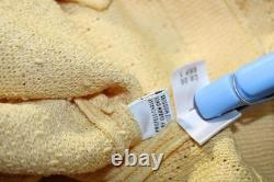 ST JOHN Collection Yellow Jacket Skirt L XL Size 12 14 2pc Suit Crochet Grommets