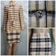 St. John Collection Yellow White Jacket Skirt L Size 10 8 2pc Suit Pockets Belt