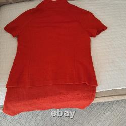 STUNNING St John Collection Set Knit Rust Orange Jacket Sz Skirt(10)Jacket(6)