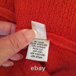 STUNNING St John Collection Set Knit Rust Orange Jacket Sz Skirt(10)Jacket(6)