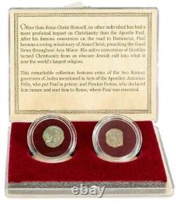 Saint Pauls Trials Two Bronze Prutahs of Judaea Box Set