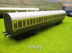 Set Of 3 Kitbuilt Great Western Coaches Brown Cream Livery Em Scale