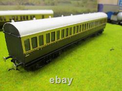 Set Of 3 Kitbuilt Great Western Coaches Brown Cream Livery Em Scale