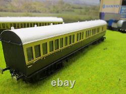 Set Of 3 Kitbuilt Great Western Coaches Brown Cream Livery Em Scale