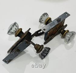 Set Of Two Antique Early 20th Century Art Nouveau Mortise Collectable Lock
