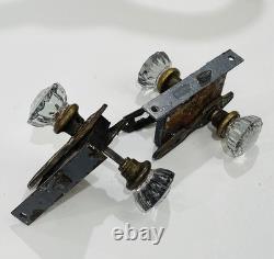 Set Of Two Antique Early 20th Century Art Nouveau Mortise Collectable Lock