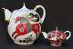 Set Of Two Teapots Large & Small Red Horse Lomonosov Imperial Porcelain Facto
