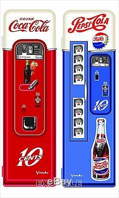 Set Of Two Vintage Coca Cola And Pepsi Machines Adhesive Vinyl Custom Order