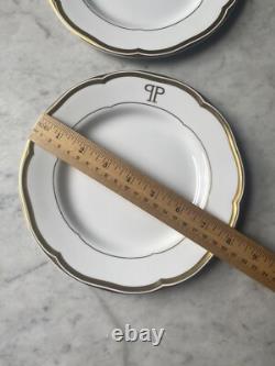 Set Of Two Vintage Plaza Hotel NYC Swid Powell Plates Dudson China England Gold