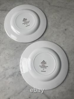 Set Of Two Vintage Plaza Hotel NYC Swid Powell Plates Dudson China England Gold