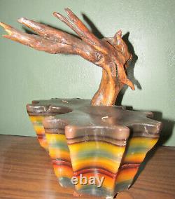 Set Two 2 Driftwood Wax Candles True Vintage 1970s UNUSED Hippie San Francisco