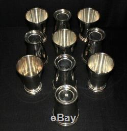 Set of 10 Twos Company McKenzie Silverplate Mint Julep Cups