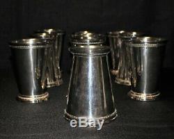 Set of 10 Twos Company McKenzie Silverplate Mint Julep Cups