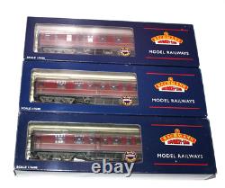 Set of 3 Bachmann Mk 1 Coaches Maroon CK/CK/BCK Pro Weathered