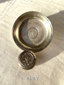 Set of 3 Turkish Sterling Silver Trinkets, Two with 19th C. Ottoman Coins