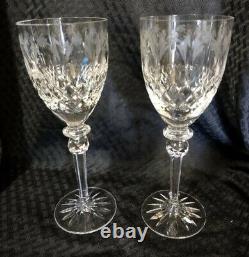 Set of Two (2) Rogaska QUEEN The ASI Collection Lead Crystal Water / Wine Goblet