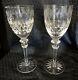Set Of Two (2) Rogaska Queen The Asi Collection Lead Crystal Water / Wine Goblet