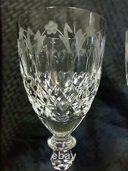 Set of Two (2) Rogaska QUEEN The ASI Collection Lead Crystal Water / Wine Goblet