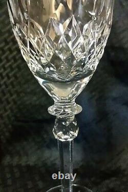 Set of Two (2) Rogaska QUEEN The ASI Collection Lead Crystal Water / Wine Goblet