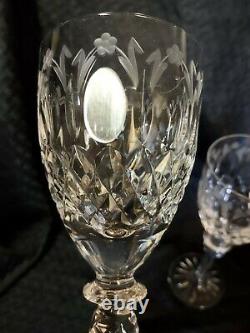Set of Two (2) Rogaska QUEEN The ASI Collection Lead Crystal Water / Wine Goblet