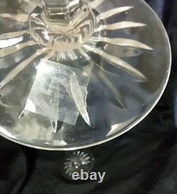 Set of Two (2) Rogaska QUEEN The ASI Collection Lead Crystal Water / Wine Goblet