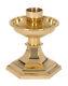 Set Of Two 6 3/4 Tall Windsor Polished Brass Altar Candlesticks