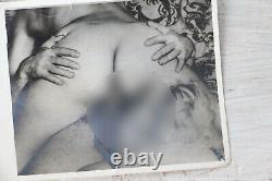 Set of Two Amateur Vintage Erotic Photos Black and White