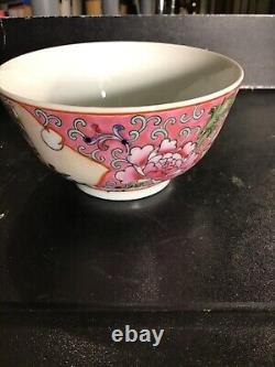 Set of Two Hand Painted Chinese Porcelain Bowl Made In Macau Beautiful