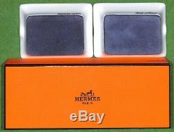 Set of Two Hermes'Couvertures Nouvelles' Equestrian Mini-Ashtrays (New in Box)