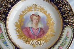 Set of Two Late 18th Century- Early 19th Century French Porcelain Sevres Plates