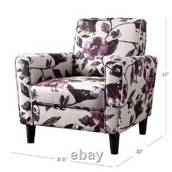 (Set of Two) Lucille floral Armchair by Ebern Designs. $250 per chair (used)