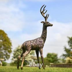 Set of Two Spotted Chital Garden Sculpture Male & Female