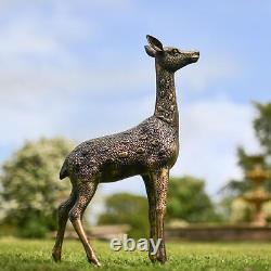 Set of Two Spotted Chital Garden Sculpture Male & Female