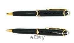 Set of Two Vintage Montblanc Meisterstuck Classique 164 Ballpoint Pen Black/Gold