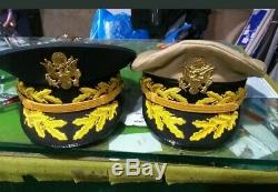 Set of two US army general hats
