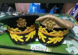 Set of two US army general hats