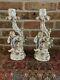 Set Of Two Identical Dresden Figurine Candle Stick From First Half Of 1900